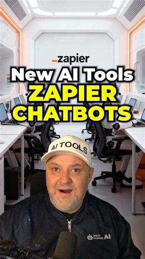 Build Website Chatbots with Zapier - Full AI Platform With 8,000 Integrations 🤯 #sponsored #zapierpartner #chatbots #AiAgents #zapier | Matt Farmer