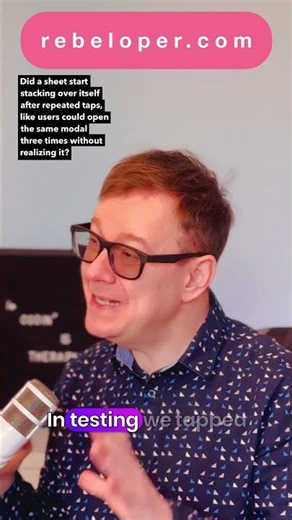 Did the sheet stack on repeated taps, letting users open the same modal multiple times?