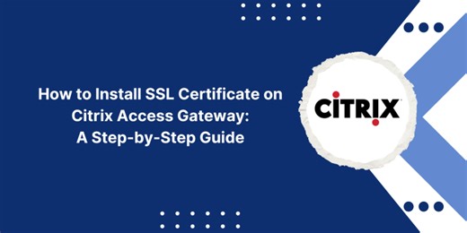 How to Install SSL Certificate on Citrix Access Gateway | Priya Mervana