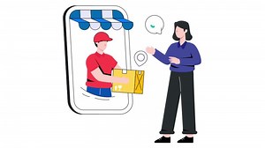 Delivery Service 2D Flat Animation