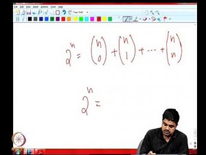Mod-02 Lec-06 Elementary concepts; Binomial theorem; Bijective proofs - Part (1)