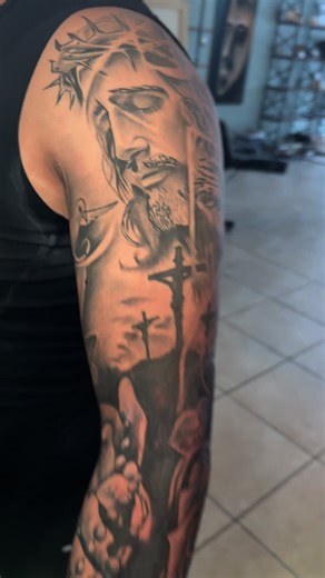 Completed My Miami-Inspired Sleeve Tattoo