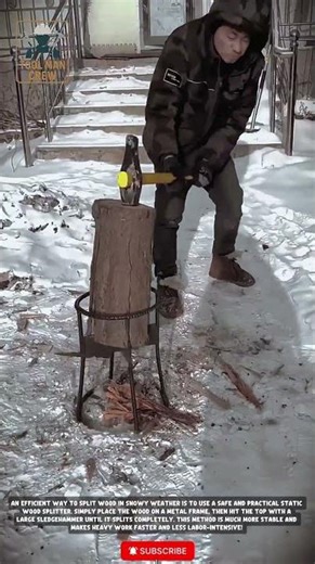 The Safest Way to Split Firewood? 🪵 Manual Log Splitter Review