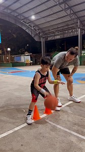 Developing basic stance while pounding the ball 🏀 #peakathletics #skilldevelopment #basketball | Coach Jerome- Peak Athletics