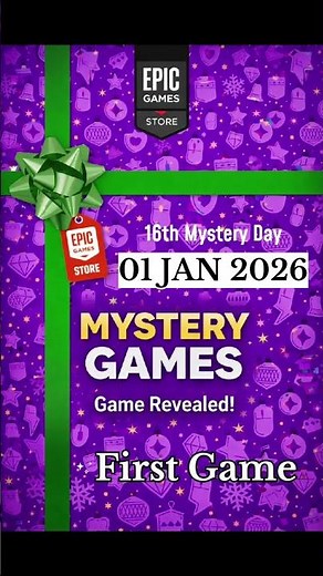 Epic Games Store Mystery Game Revealed | 01 January 2026 🔥 FREE GAME Unlocked! #epicgamesstore