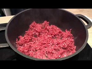 Sådan bruner du hakket oksekød