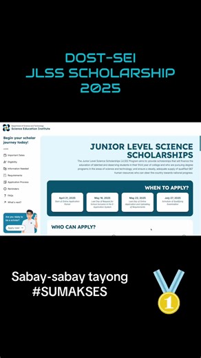 DOST SEI JLSS Scholarship 2025: Requirements & Process