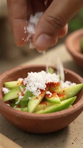 🥭 Making a Miniature Spicy Green Mango Salad