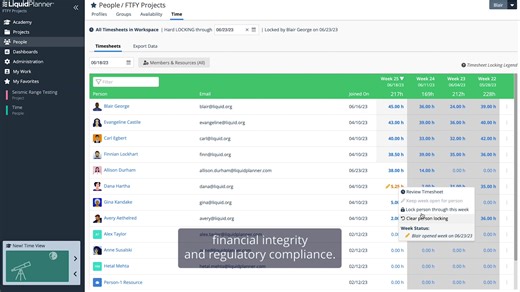 Need more control over timesheets in LiquidPlanner? Check out Timesheet Locking - a new way to ensure time tracking accuracy and simplify reporting. Learn more on the blog: https://hubs.ly/Q01XFzsK0 #liquidplanner #projectmanagement #portfoliomanagement #timemanagement | LiquidPlanner