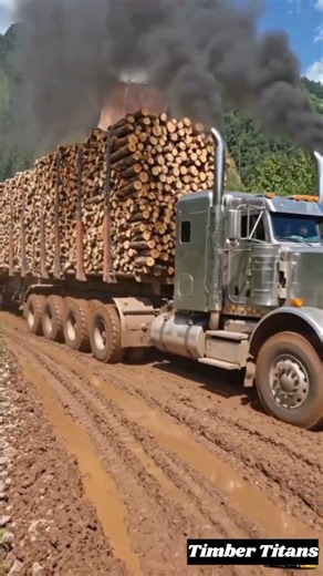 Longest Logging Truck Carrying Massive Tree Trunks | Extreme Timber Transport (ASMR)| TIMBER TITANS