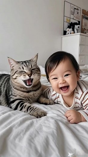 Adorable Child and Cat Bonding Moments
