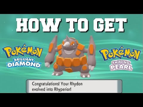 HOW TO EVOLVE RHYDON INTO RHYPERIOR IN POKEMON BRILLIANT DIAMOND AND SHINING PEARL!