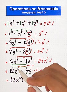 Mastering Monomials: The Power of Operations Unleashed! | Prof D