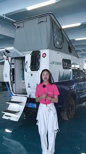 Ecocampor Mini 4x4 RV Independent Suspension Slide-On Fiberglass Truck Bed Camper Motorhome Offroad Camping Features Bathroom AC