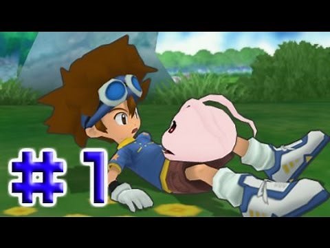 [PSP] Digimon Adventure Walkthrough Part 1 - (Enter the Digital World - Boss Kuwagamon)