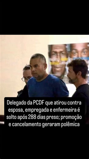 Portal de Notícias on Instagram: "Delegado da PCDF que atirou contra esposa, empregada e enfermeira é solto após 288 dias preso; promoção e cancelamento geraram polêmica O delegado da Polícia Civil do Distrito Federal (PCDF) Mikhail Rocha e Menezes, acusado de atirar contra a própria esposa, a empregada doméstica da família e uma enfermeira, foi solto na última sexta-feira (31 de outubro), após 288 dias preso. Ele estava detido desde janeiro de 2025, quando foi flagrado após cometer os crimes em