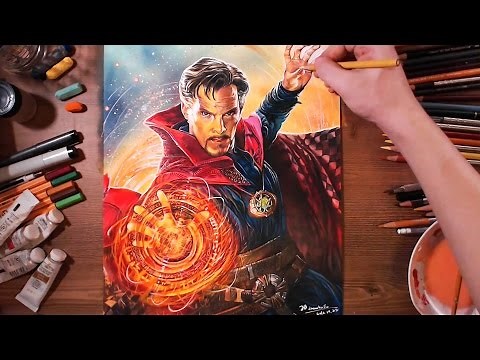Doctor Strange (Benedict Cumberbatch) - speed drawing | drawholic
