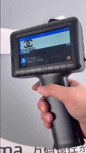 Handheld Inkjet Printer Demo | Logo Printing on Clothes and Socks