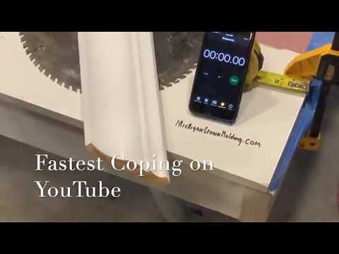 Coping Crown Molding (Fastest On YouTube)