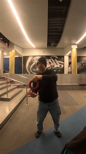 Sure is nice to have something to play with when waiting at an airport. Flop Balls and other forms of kinetic play pack small and are capable of making hours of downtime fun, productive, and a great way to spread a little cheer. #flopball #kineticplay #flightdelay✈️ #flightdelays #flopballloops #playeveryday #travelplay | Flop Ball