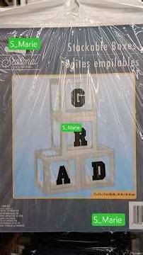 Stackable Boxes (aka Balloon Boxes) at Dollar Tree #giftbaskets