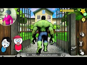 HULK Enter In Miss T House - Scary Teacher 3d New Prank | Khaleel and Motu Funny Gameplay