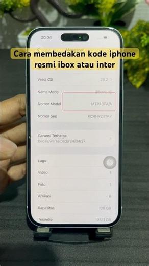 cara melihat kode iPhone resmi ibox #iphone #ibox