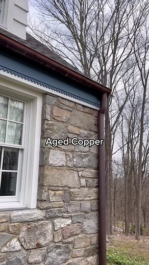 Elegant and Timeless Aged Copper Gutters for Your Home Exterior
