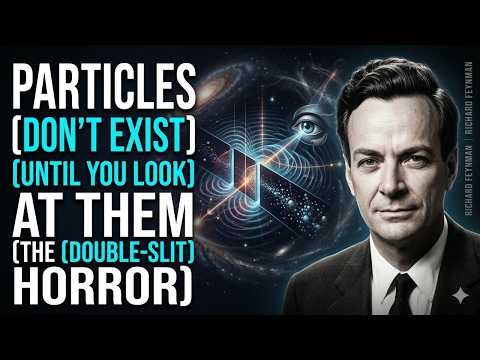 Particles Don’t Exist Until You Look at Them (The Double-Slit Horror) | Richard Feynman