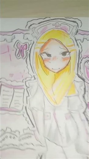 adiknya rizky riplay jadi dokter! 💗//trend// ‪@RizkyRiplay‬ #art #drawing