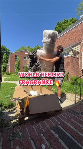World Record Biggest Fragrance Delivery: Giant Perfume Unboxed