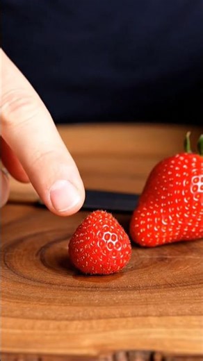 World’s Tiniest Strawberry 🍓🤯 #SatisfAIBliss #asmr #ai #strawberry #aishorts #aiasmr #eating #food