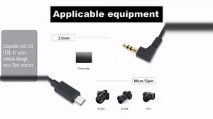 2Pack 1FT USB Micro 15pin to Right Angle 3.5mm timecode Cable;Camera timecode Cable for Sony FX3 FX-30 A7M3 A7M4 A7S2 A7S3