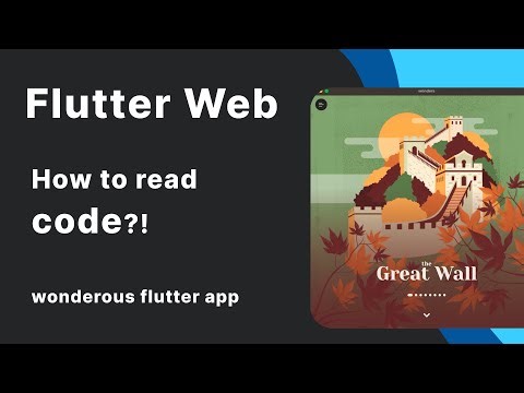 My website with flutter - How to Read wonderous app code?! - (Part 6)