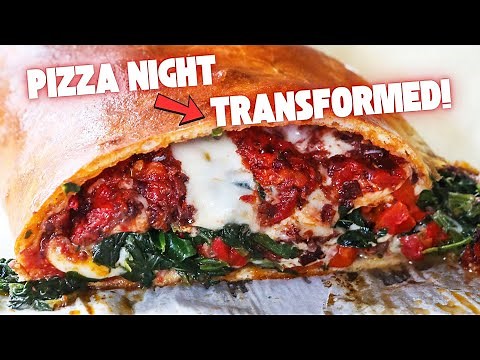 Cheesy Veggie Stromboli Recipe from Pip and Ebby