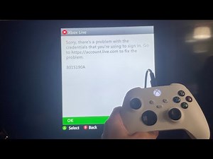 Xbox Series X/S: How to Fix Xbox 360 Login Issues & “Problem With Credentials” Error 8015190A Fix!
