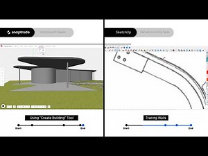 Drawing 3D Spaces: Snaptrude vs SketchUp