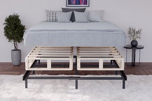 Low Profile Split Wood Traditional Box Spring/Foundation For Mattress Set,