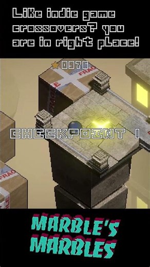 Here’s a look at the start of one of the new crossover levels for Marble's Marbles