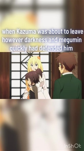 And that wasn’t all it would seem soon after the situation did escalate however darkness stood her ground in the end for Kazuma I wonder what she is going to say to the princess after what she had done to her #dbz_editz1 #fyp #foryoupage #animetiktok #konosubamarathon