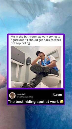 The best hiding spot at work 🤣🤯 #bome #funnymemes #funnyimages