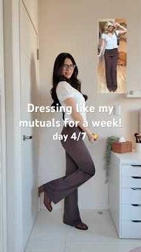Dressing like my mutuals for a week!! day 4🤎 @haley__Robinson #recreatingoutfits