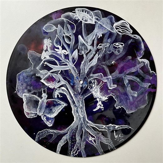 Vinyl Record Acrylic Paint - Interior Decoration - Etsy