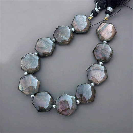 Labradorite/gemstone Beads/smooth Beads Jewelry/purple Flash/cabochon Briolite/semi-precious Labradorite Beads/handmade Bead/shatkon Shape - Etsy Canada