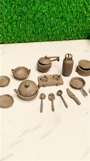 how to make a beautiful miniature kitchen set 😱 #shorts #youtubeshorts