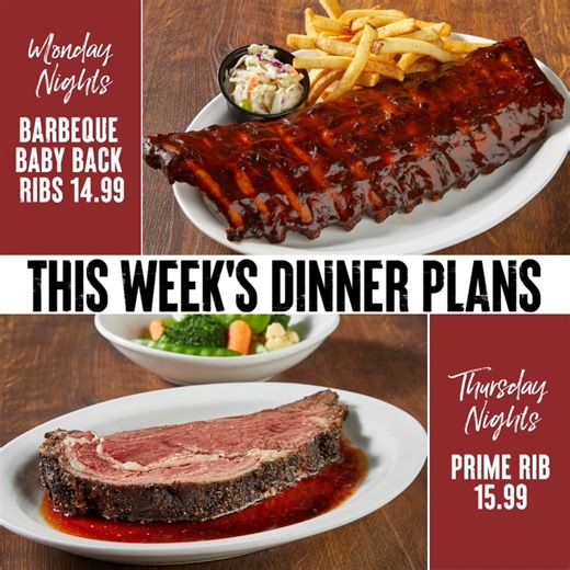 Two great prices. Two great meals. Two times a week! Indulge in our Dinner Specials every Monday and Thursday night at our House. To learn more, visit: http://bit.ly/MAHSPECIALS | Miller's Ale House