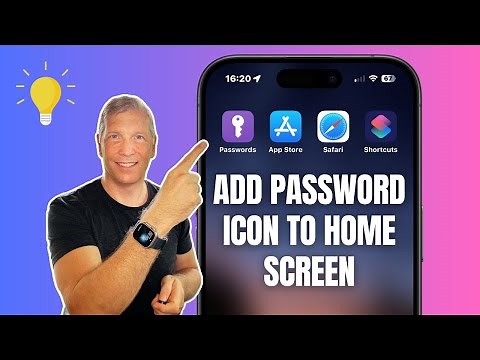 Add Password Icon to Home Screen iPhone & iPad