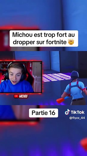 Michou excelle dans le dropper sur Fortnite !