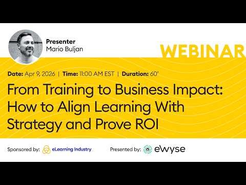 [Upcoming Webinar] - How to Align Learning With Strategy and Prove ROI