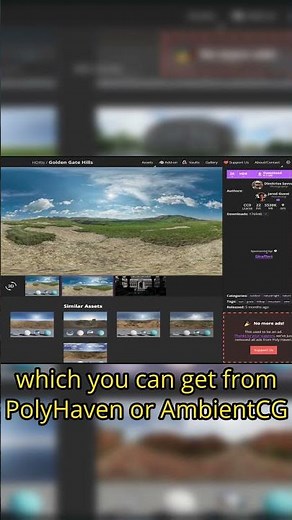 How to apply HDRI in Blender #blender #tutorial